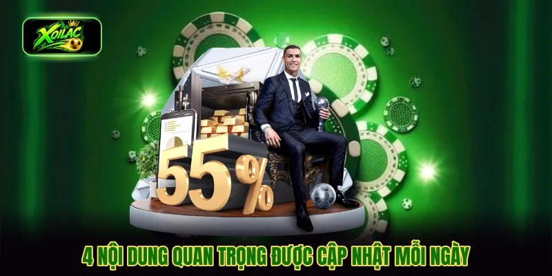 4 nội dung quan trọng được cập nhật mỗi ngày