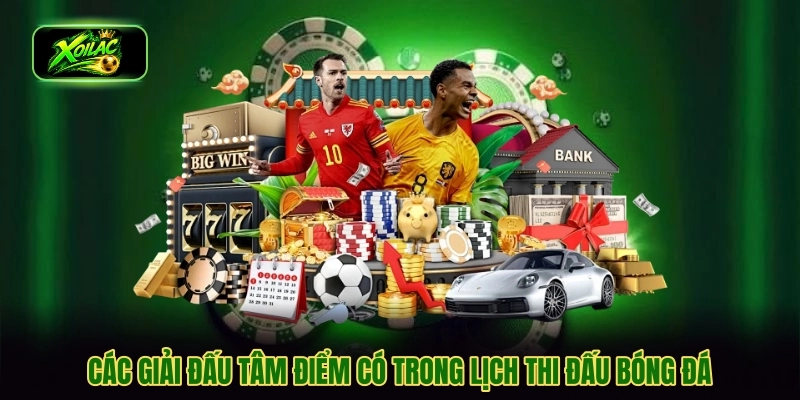 Các giải đấu tâm điểm có trong lịch thi đấu bóng đá
