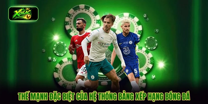 Thế mạnh đặc biệt của hệ thống bảng xếp hạng bóng đá